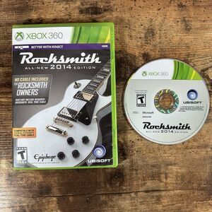 Rocksmith 2014 Edition (Microsoft Xbox 360, 2013) TESTED NO MANUAL - CASE & DISC